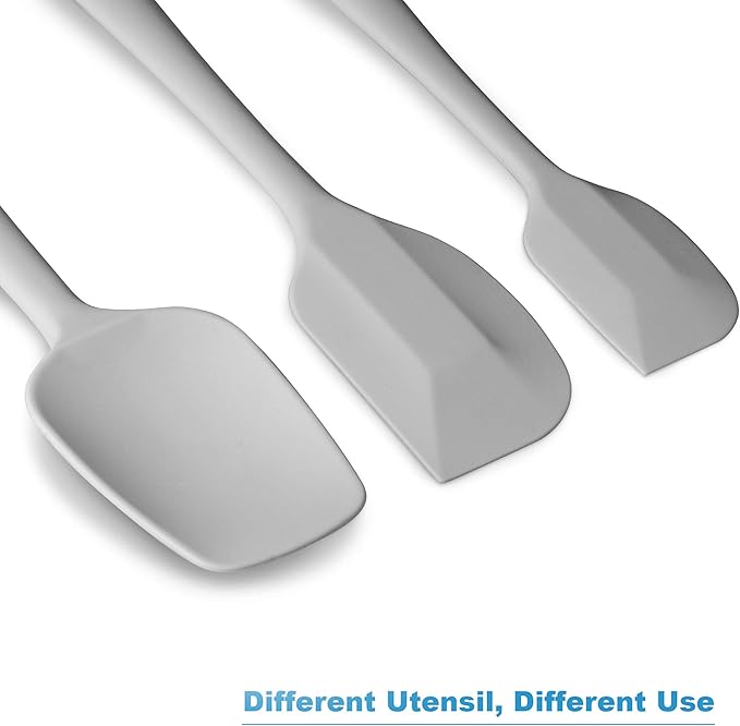 Silicone Spatula 3‑Piece Set Heat Resistant 600°F Non‑Stick Rubber Spatulas - Image 6