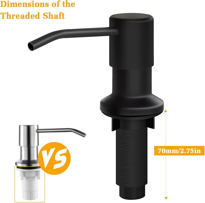 Soap Dispenser for Kitchen Sink, Built in Sink Soap Dispenser Lotion Dispenser - Image 4