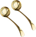 Small Ladle, Gravy Ladle, Premium 18/10 Stainless Steel Soup Sauce Ladles by ZDFQly