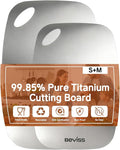 Real 100% Pure Titanium Cutting Board Non-Toxic Set of 2 by HOME