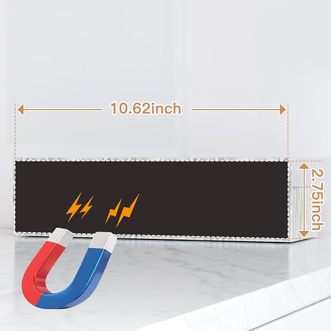 Mystozer Magnetic Spice Rack for Refrigerator, Kitchen Organizer and Storage - Image 3