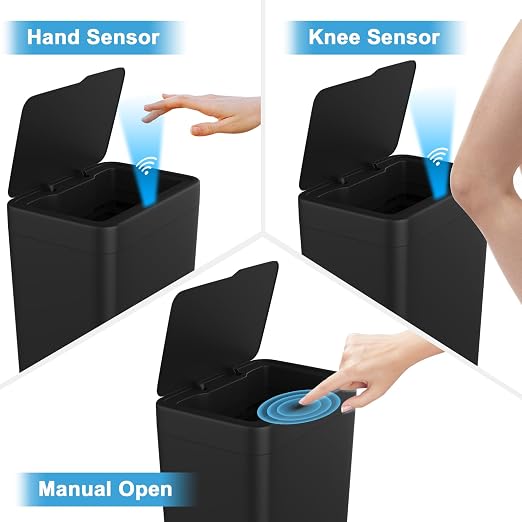 Naisu 2 Pack 4 Gal Bathroom Trash Can - Image 6