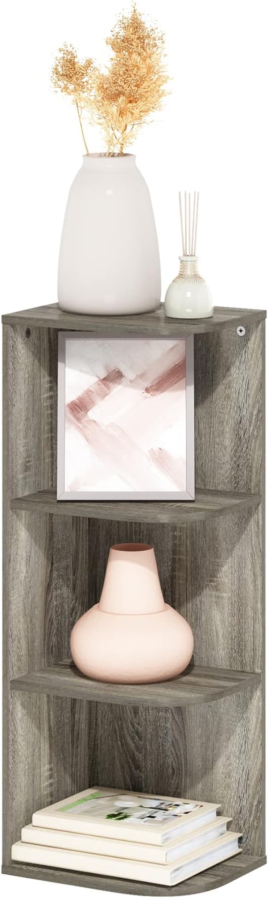 Furinno PASIR Book Shelf, 3-Tier Corner Bookshelf - Image 5