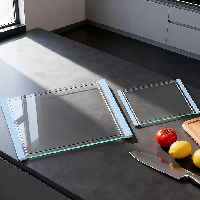 Tempered Glass Cutting Board Set by Glasscuisine