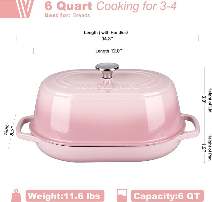 VORRINGARD Enameled Cast Iron Dutch Oven Pot - Image 2