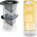 Tovolo Large Square Ice Cube Mold Colossal 2 Inch Cubes Pack of 2, Huge Ice by Tovolo