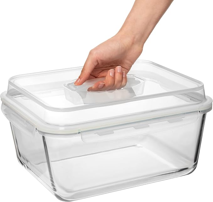 6500 ML / 220 oz / 28 Cup LARGE Glass Food Storage Container - Image 9