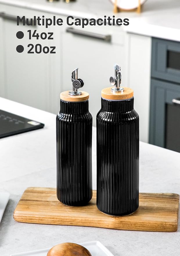 Nucookery 20oz Ceramic Olive Oil Dispenser Bottle - Image 7