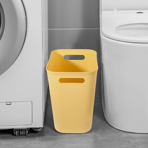 UUJOLY Plastic Small Trash Can Wastebasket, Garbage Container Basket - Image 4