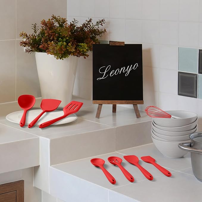 Silicone Cooking Utensils Set of 10, Kitchen Utensils Set - Image 8