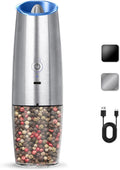 Rechargeable Electric Salt And Pepper Grinder Set, Automatic Gravity Electric by KIARYUOLL