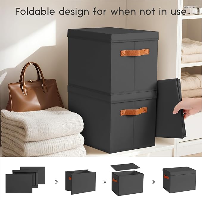 Homsorout Storage Bins with Lids - Image 5