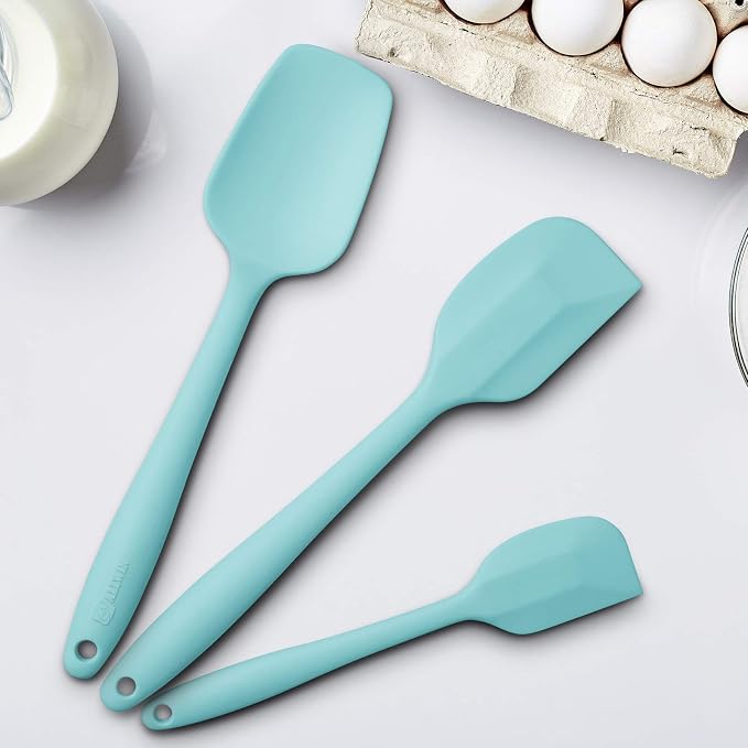Silicone Spatula 3‑Piece Set Heat Resistant 600°F Non‑Stick Rubber Spatulas - Image 4