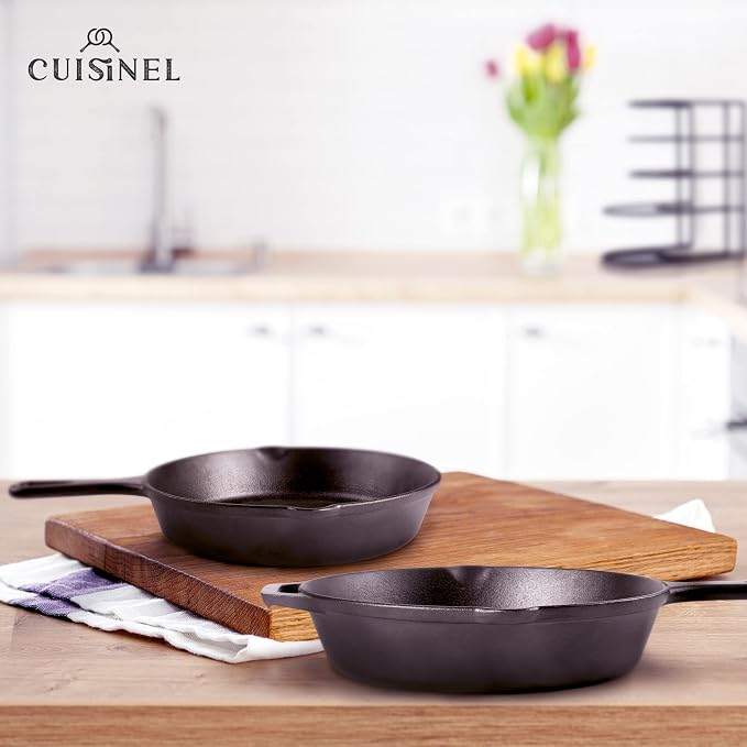 Cuisinel Cast Iron Skillet Set - Image 7