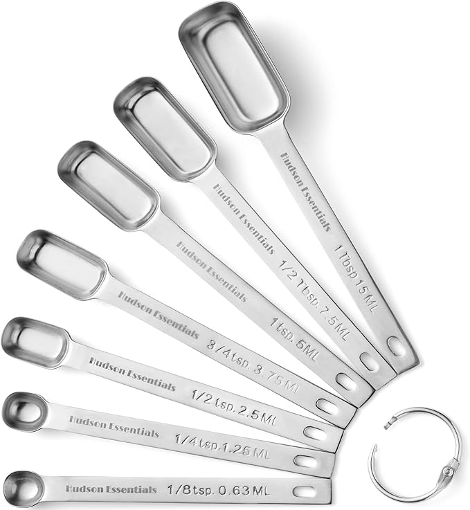 Hudson Essentials Stainless Steel Measuring Spoons Set by HudsonEssentials