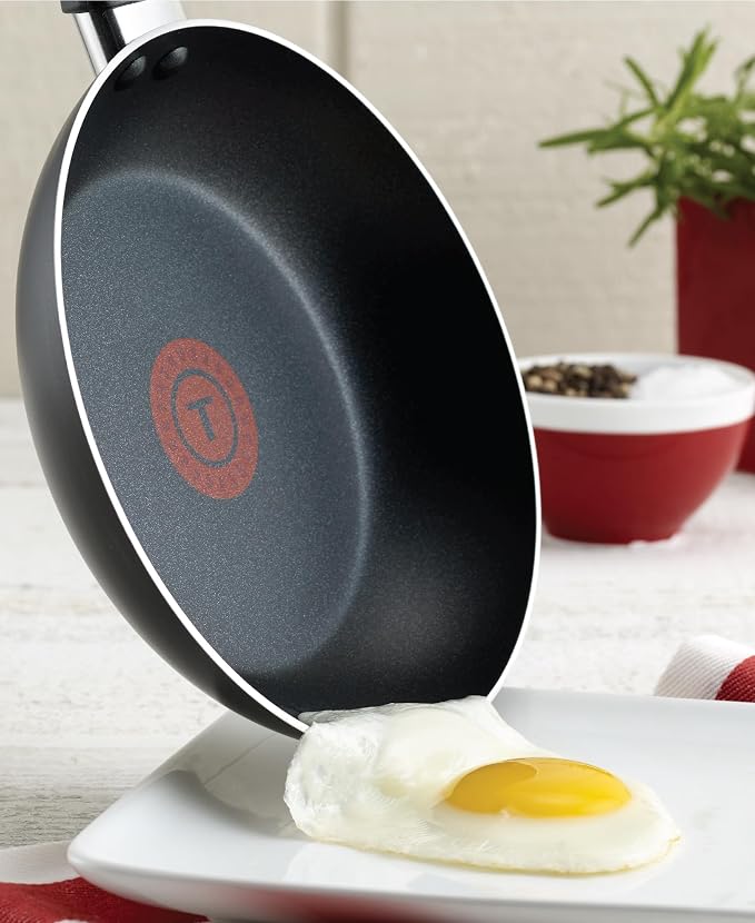 T-fal Initiatives Nonstick Cookware Set 18 Piece, Oven Broiler Safe 350F - Image 4