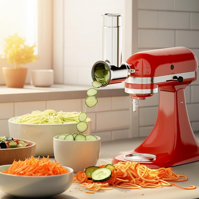 Stainless Steel Slicer Shredder Attachment - Image 7