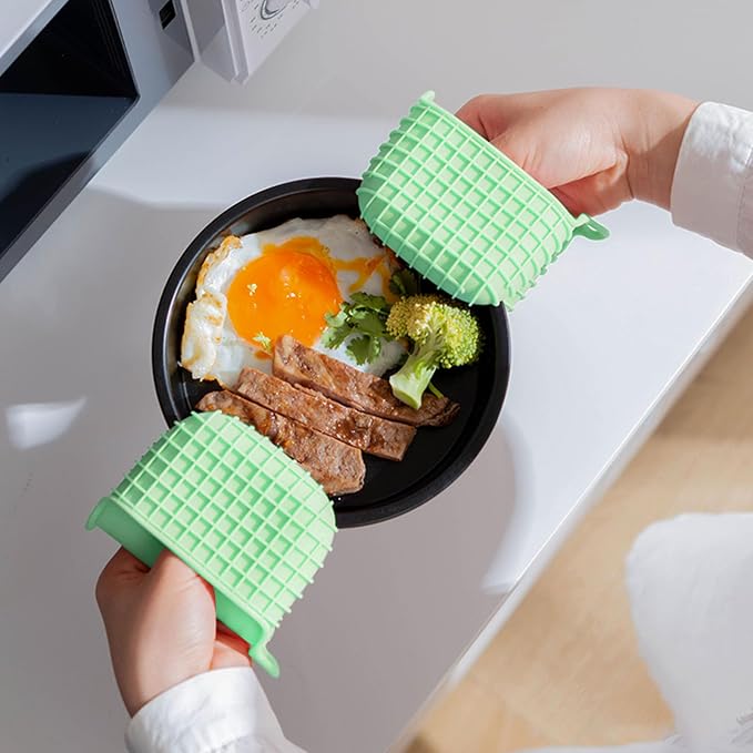Mini Silicone Oven Mitts Set, Oven Mitts Heat Insulation, Oven Gloves - Image 2