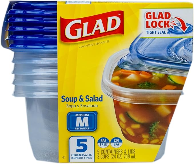 Glad GladWare Medium Rectangle Food Storage Containers - Image 2