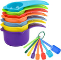 Measuring Cups and Spoons Set 15, 7 Plastic Measuring Cup Set, 7 Spice Long by Kalsreui