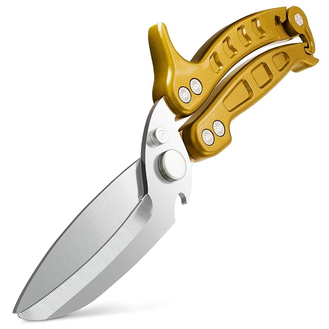 Heavy Duty Poultry Shears – Kitchen Shears Dishwasher Safe, Spring-Loaded by LIBERHAUS