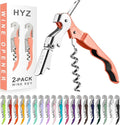HYZ 2-Pack Wine Opener Waiter Corkscrew, Professional Wine Key by HYZ