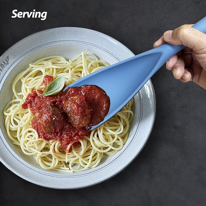 Cooking Spoon for Nonstick Cookwares, VOVOLY Silicone Spoon for Mixing - Image 7