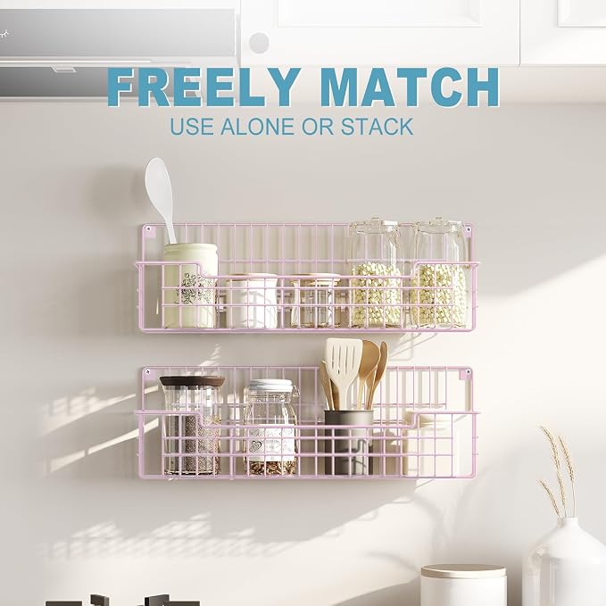 Spice Rack, Metal Spice Holder Shelf - Image 6