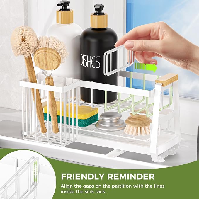 Sponge Holder for Kitchen Sink, Kitchen Sink Caddy - Image 4