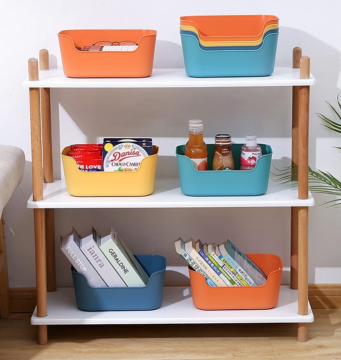 OWill 12-Pack Mixed Plastic Storage Bins and Baskets - Image 7