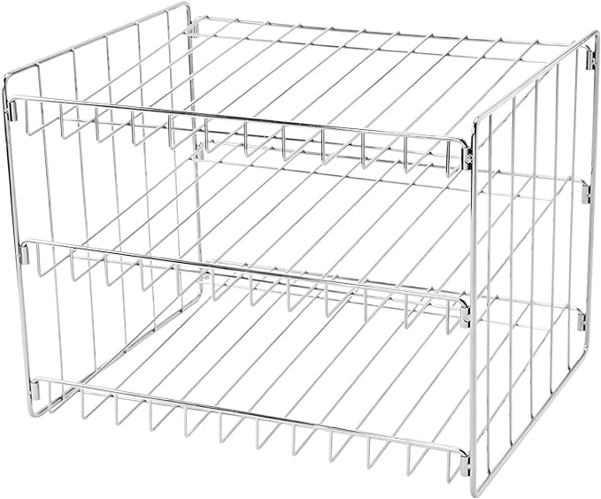 Kitchen Details 3 Tier Can Organizer | Chrome Steel Canned Food Storage Rack | - Image 3
