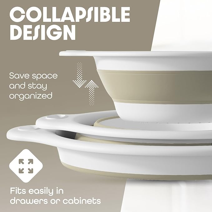 Gevoli Collapsible Colanders Food Strainers - Image 5
