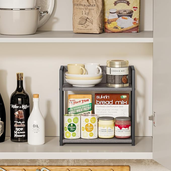 Giikin Countertop Shelf Organizer, 2 Tier Coffee Organizer - Image 9