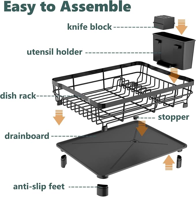 AIDERLY Iron Dish Drying Rack - Image 5