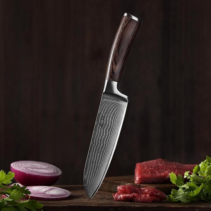 Wakoli EDIB 4-Piece Damascus Knife Set – Professional Kitchen Knife Set - Image 10
