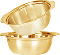 Paoli 304 Stainless Steel Fine Mesh Colander Set, 5QT Large Capacity