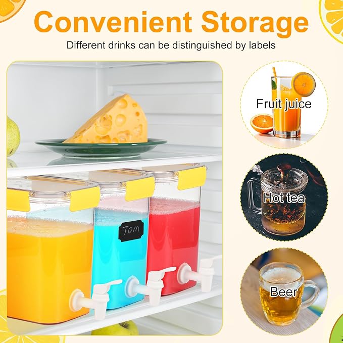 Mumufy 3 Set Plastic Drink Dispensers - Image 3