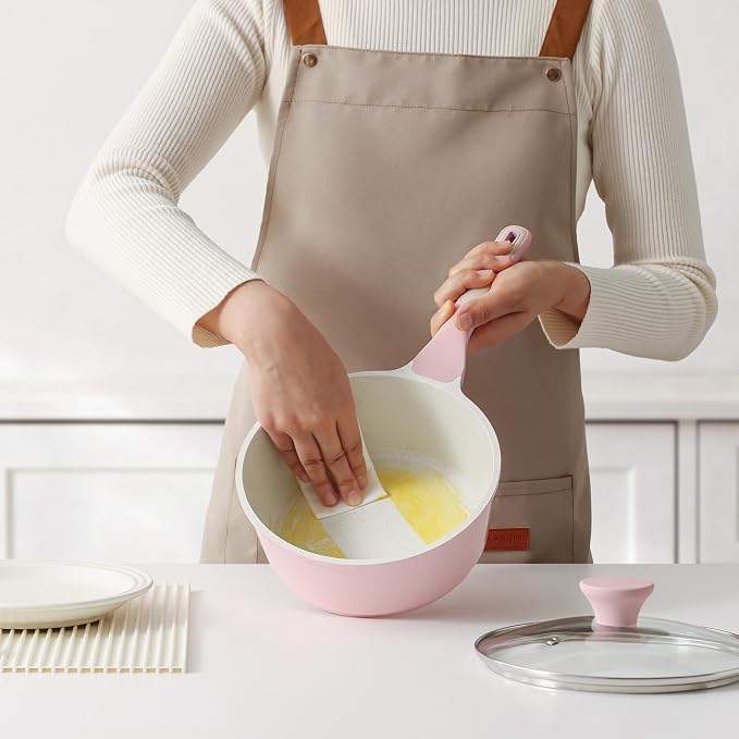 SENSARTE White Ceramic Nonstick Saucepan - Image 5