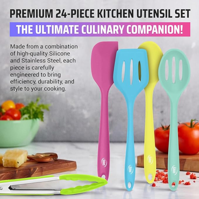 Kaluns 24 Pcs Silicone Cooking Utensils Set - Image 3
