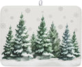 Winter Pine Tree Dish Drying Mat by Kawani