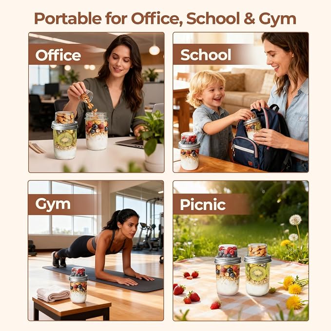 ComSaf Overnight Oats Containers - Image 6