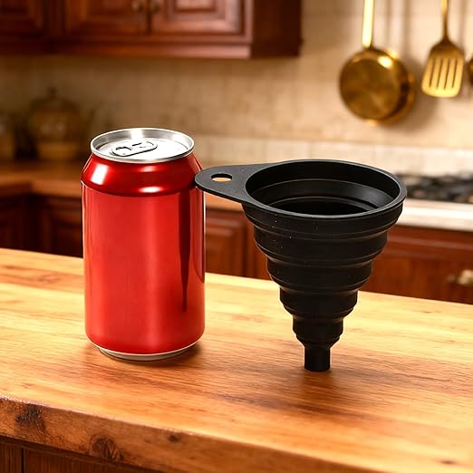 Funnels for Kitchen Use, Food Grade Silicone Collapsible Kitchen Funnel - Image 4