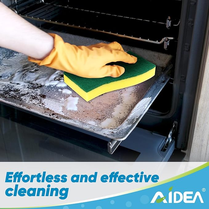 AIDEA Sponges Kitchen, XL Heavy Duty Dish Sponge, Cleaning Dish Scrubber Sponge - Image 5
