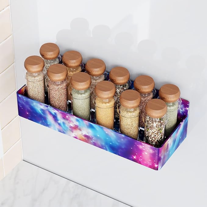 Mystozer Magnetic Spice Rack for Refrigerator, Kitchen Organizer and Storage - Image 4
