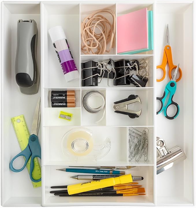 Dial Industries Expandable Junk Drawer Desk Organizer Storage Tray - Image 3