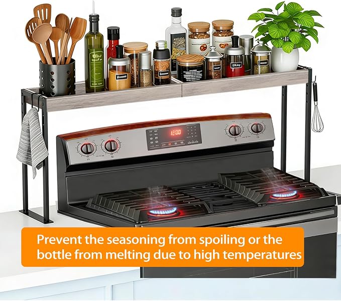 Spice Rack Shelf for Kitchen Stove, Over The Stove Shelf - Image 5