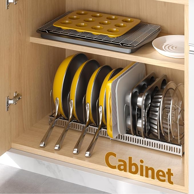 ORDORA Pots and Pans Organizer under Cabinet - Image 6