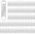 100 Pack Flat Beer Bottle Opener 7 inch Stainless Steel Flat Bottle Opener Beer by Yugada