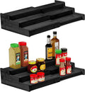 VenDotbi Spice Rack, 3-Tier Expandable Bamboo Spice Rack Organizer by VenDotbi
