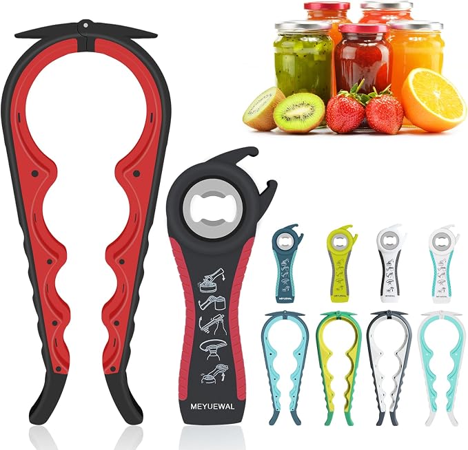 Jar Opener Bottle Opener for Weak Hands, 5 in 1 Multi Function Can Opener by Unknown
